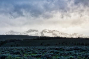 Sawtooth Mountains at Dusk